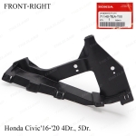 คานยึดกันชนหน้า ข้างขวา ของแท้ 1 ชิ้น สีดำ Honda Civic Sedan Hatchback FC FK ปี 2016-2020